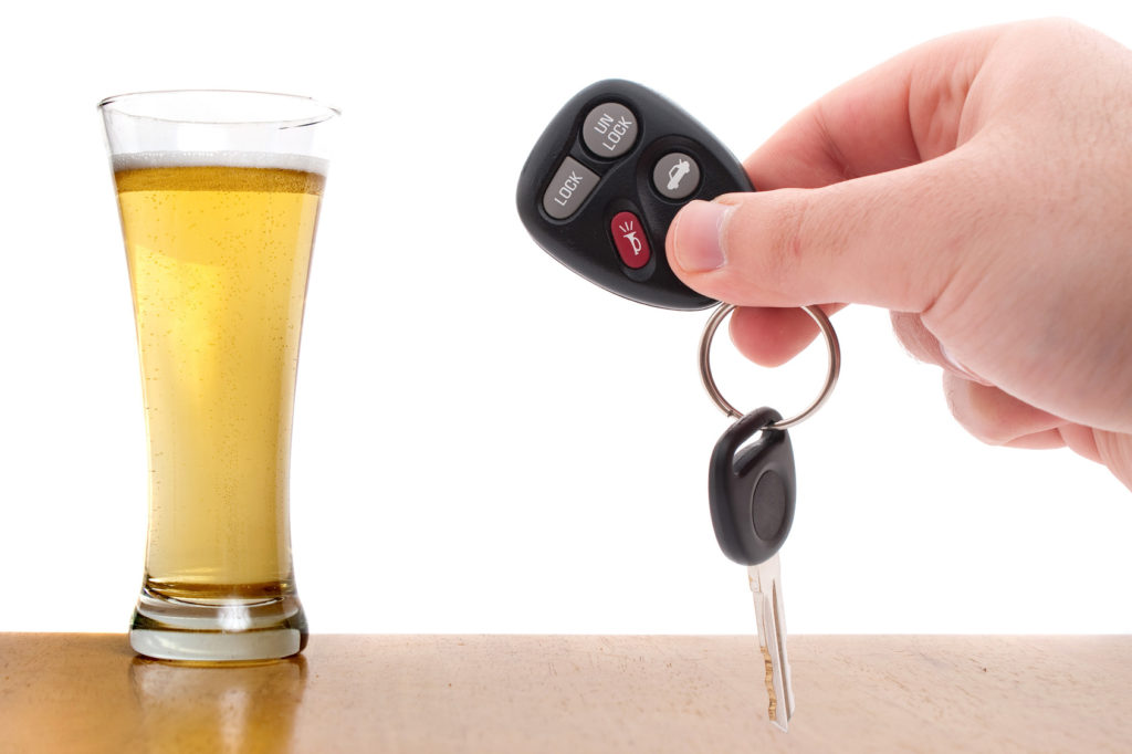 Car keys and beer